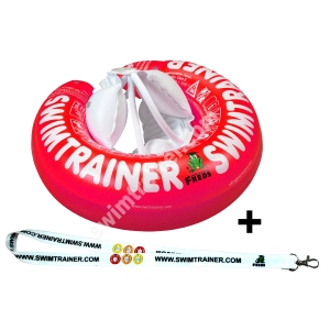 FREDS SWIM ACADEMY + SMYCZ SWIMTRAINER "CLASSIC" KOŁO DO NAUKI PŁYWANIA CZERWONE 3m-4 lata (6-18 kg)