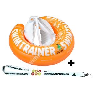 FREDS SWIM ACADEMY + SMYCZ SWIMTRAINER "CLASSIC" KOŁO DO NAUKI PŁYWANIA POMARAŃCZOWE 2-6 lat (15-30 kg)
