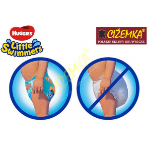 12x HUGGIES LITTLE SWIMMERS rozmiar 2-3 3-8 kg MAJTECZKI PIELUCHY DO PŁYWANIA DLA DZIECI