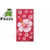 FREDS SWIM ACADEMY SUN & FUN RĘCZNIK HIBISKUS Z WELURU RÓŻOWY 70x140