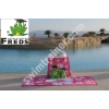 FREDS SWIM ACADEMY SUN & FUN RĘCZNIK HIBISKUS Z WELURU RÓŻOWY 70x140