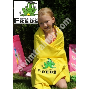 FREDS SWIM ACADEMY SUN & FUN RĘCZNIK FREDDY Z MIKROFIBRY ŻÓŁTY 70x140 HIT